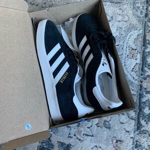 Adidas Gazelle Black and White Sneakers